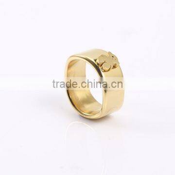 New fashion big wholesale gold plated bear classical finger ring with different size