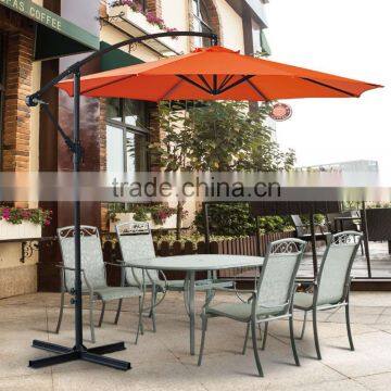 Outdoor garden patio metal hanging banana parasol