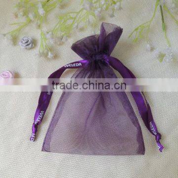 wholesale cheap fancy drawstring candy organza bag for wedding