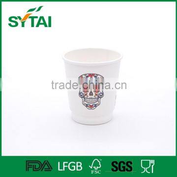 Waterproof pe coated disposable double wall paper cup/cheap paper cups