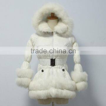 factory price new design real fur down coat