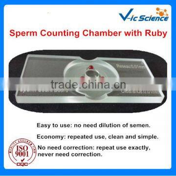 Clinical Examination Aids Sperm Counting Chamber with Ruby