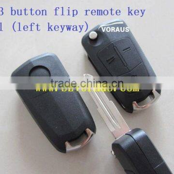High Quality Che 3 Button Flip Remote Key Shell (left Keyway) photo-1