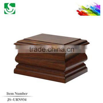 JS-URN934 new design high quality wooden funeral urns