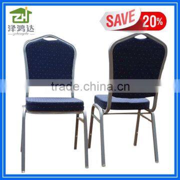 China best supplier stacking banquet chair for hotel furniture with blue color