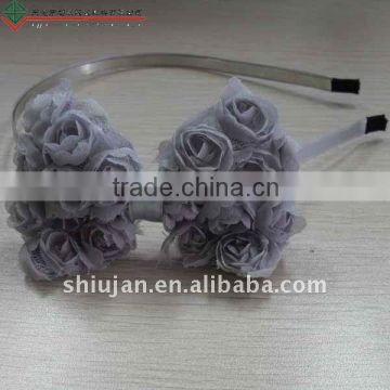 Grey flower hair accessories --- SH0069