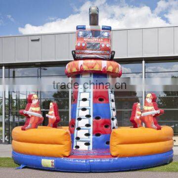 Inflatable Climbing Tower Fire Truck for Child