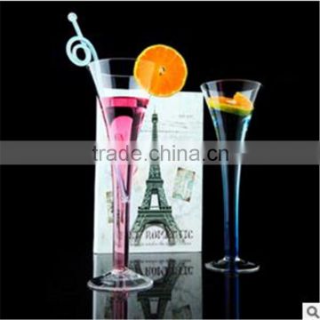 Lead-free crystal Vintage Classic Trumpet Flute glass trumpet cup,Champagne Toasting Flute Glasses.