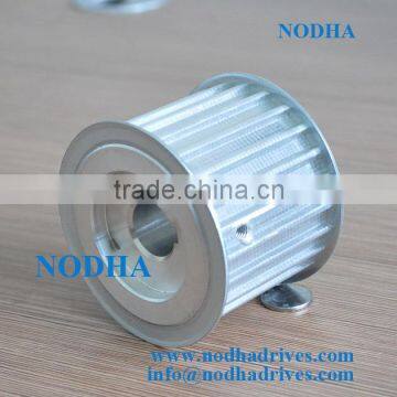 Aluminum T5 pulley with flange