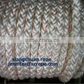 polyester rope/mooring rope/8 strands with orange labor line diameter 4mm-150mm