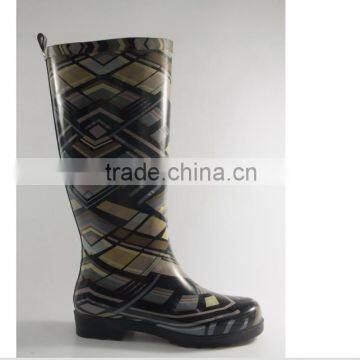 fashion rain boot rubber gum sole shoes