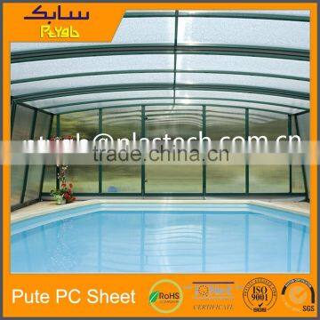 Makrolon Material Roof Heat Protection Sun Shelter Polycarbonate Enclosure for Swimming Pools photo-6