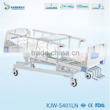 four revolving levers aluminum alloy siderail manual crank beds with diner table