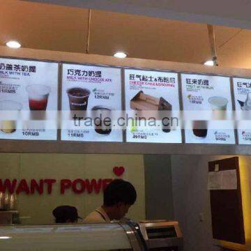 New fast food mcdonald's menu light box