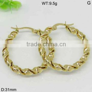 Simple style gold plated earring for helix shape