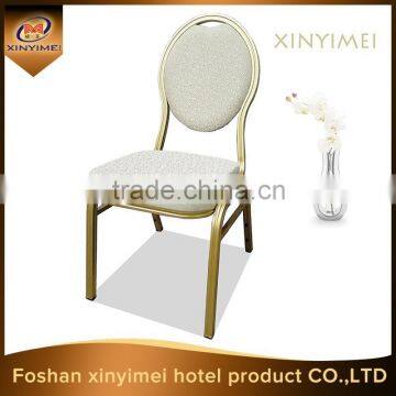 white fabric cheap furniture dining aluminum banquet chair