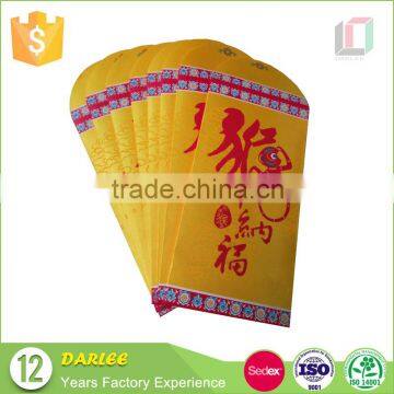 2016 Chinese New Design Hot Stamping Custom Handmade Luck Red Pockets for Wedding photo-4