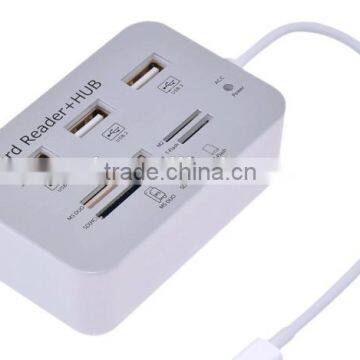 3-Port USB2.0 Hub Memory Card Reader For iPad4/iPad Mini