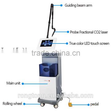 Eye Wrinkle / Bag Removal Acne Scar Removal Fractional Laser Co2 Tga Approval Skin Rejuvenation Laser Co2 Laser Surgery Machine Vertical Warts Removal 0.1mj-300mj