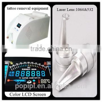 Portable Style and Q-Switch IPL Laser Hair Tattoo Removal System popipl