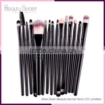 Colorful best cheap professional15pcs makeup brushes manufacturer