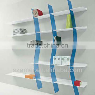 Directly supply new design wall mount acrylic book shelf