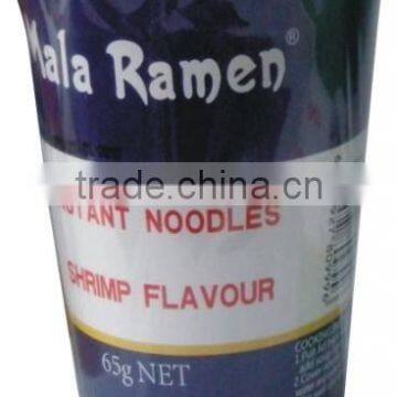 cup noodles 65g halal noodles OEM brands