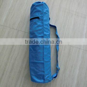 Custom Blue Plain Cotton Yoga Mat Bag (BSGJH024)