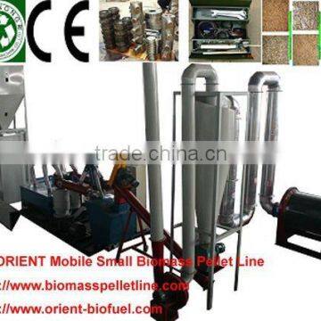 TN patent small scale production meet small family and farmer need portable wood pellet plant easy to operate for sale
