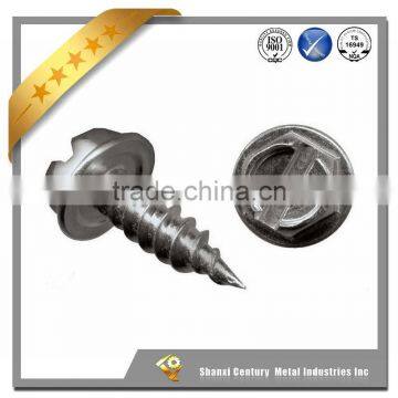 self drilling screws hex washer head zinc plated