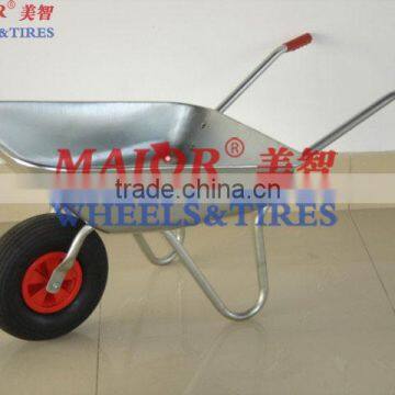 Supply best quality metal wheelbarrow with pneumatic wheel