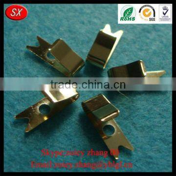 China Manufacturer Brass Stamping Battery Contact Plate For Industrial