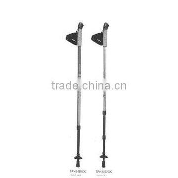 Clamp Mechanism Walking Pole,Trekking Pole,Telescopic walking pole,clamp locking system walking stick