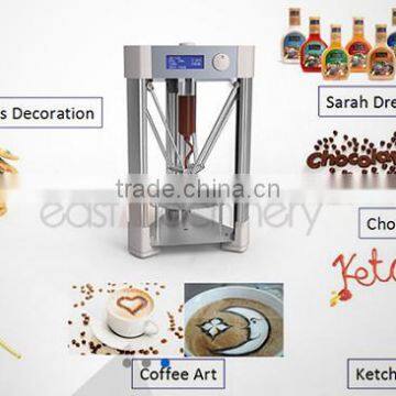 Hot Sale 100*100*15mm Build Size Edible Cake Printer 3D Printer Chocolate 3D Food Printer in China for Cookies Coffee Cream photo-3