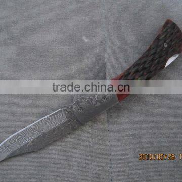 damascus knife survetement pocket knife