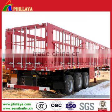 3 Axle 40ft Bulk Cargo Transport Side Door Fence Semi Trailer New or Used Farm Box Truck photo-6
