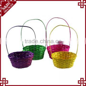 Easter decoration items wholesale cheap colorful felt easter basket
