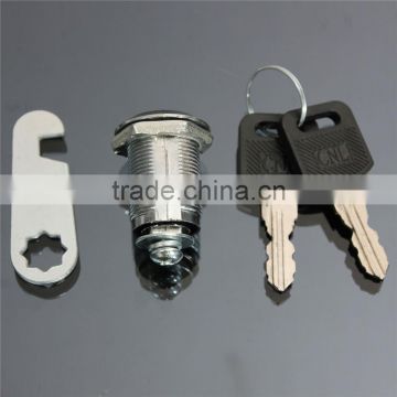 Silver Tone 25mm Stainless Steel Gift CAM Lock with 2 Keys for Cabinet Mailbo Drawer Cupboard Locker YG