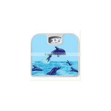 CHEAP 125KGS Mechinical personal body scale OEM artwork body scale good selling bathroom health scale