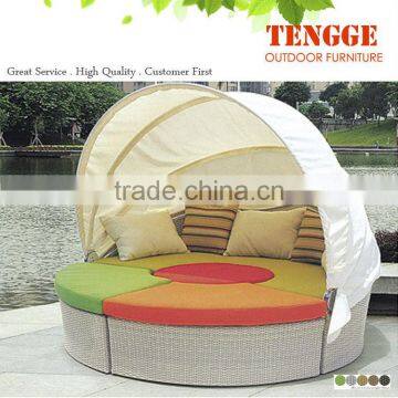 uv resistant waterproof patio rattan hot sale outdoor daybed