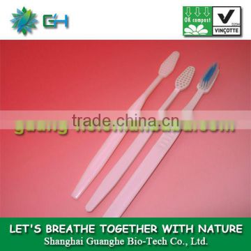 PLA 100% biodegradable starch-based biodegradable plastic toothbrush