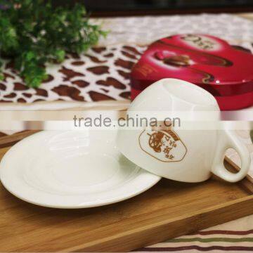 280ml Wholesale certification custom procelain coffee set with logo