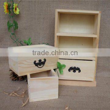 Antique Small Wooden Cabinet With Many Drawers photo-6