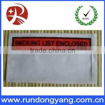 no printing Packing list envelope/packing list packaging bags