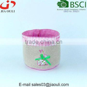 With Computer Embroidered Rabbit Easter Plant Pot Cover Bag photo-3
