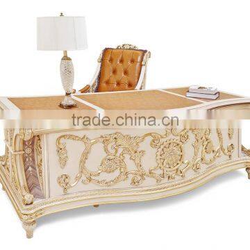 New Arrival French Imperial Style Wood Carving Office Desk With Armchair and Bookcase BF12-03274b photo-5