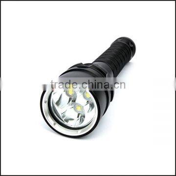 waterproof IP68 diving powerful high power 3*CREE XM-L2 LED flashlight