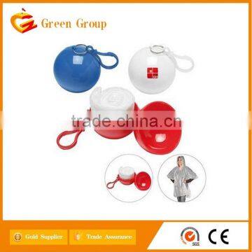 PE Poncho With Ball, Ball Poncho, Raincoat With Ball for Promotion photo-3