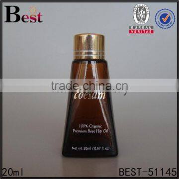 20ml Amber Pyramid Shape Brown Glass Dropper Bottle for Essential Oil photo-3