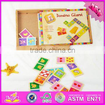 2016 Top Fashion Educational Kids Wooden Domino Brick Toy WJ277611 photo-2